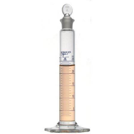 Kimble Class B Cylinders with Single Metric Blue Scale, 25ml, Case/24
