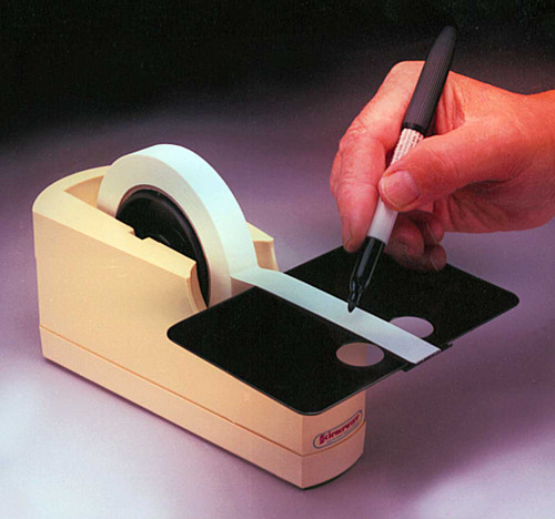 Bel-Art Single Roll Label Tape Dispenser for Write-on Tape