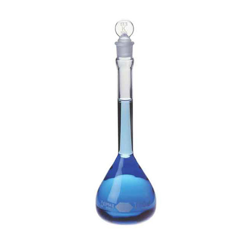 Kimble Class B Volumetric Flasks with Standard Taper Glass Stoppers, 100ml, Case/12