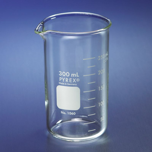 Pyrex® Berzelius Beaker, 300mL, Tall Form, case/12