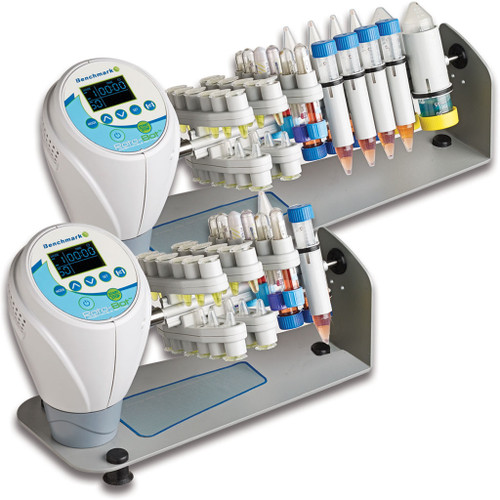 RotoBot Mini with tube holder starter set, includes 6x1.5ml holder (2ea.), 1x15ml holder (2ea.) and 1 x 50ml holder (2 ea.)