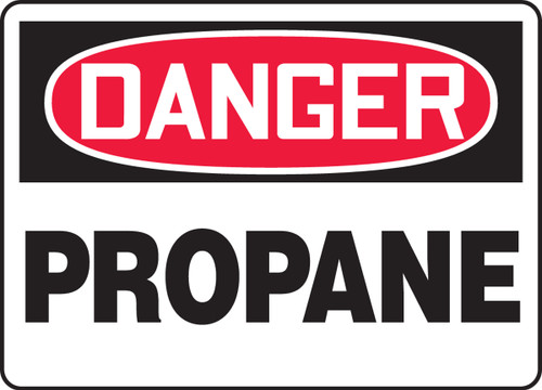 OSHA Safety Sign - DANGER: Propane, 10" x 14", Pack/10