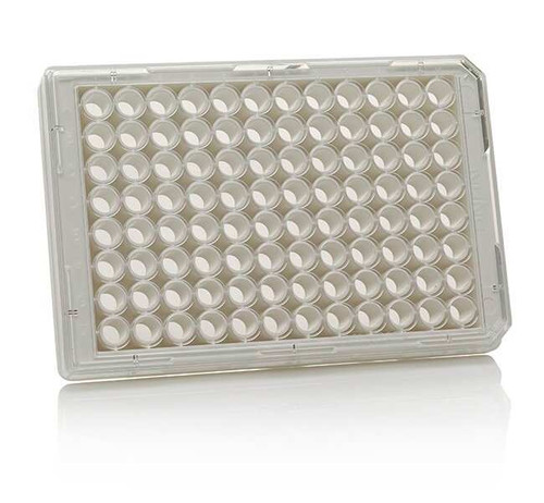 Nalgene® MicroWell 96-Well, Collagen Type I-Treated, Flat-Bottom, Optical Polymer Base Microplate, White/Clear, case/20