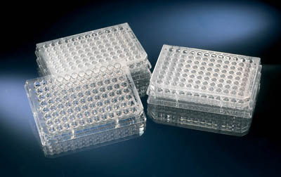 Nalgene® 96-Well Polystyrene Conical Bottom MicroWell Plates, Non-treated, Nonsterile, No Lid, Clear, case/80