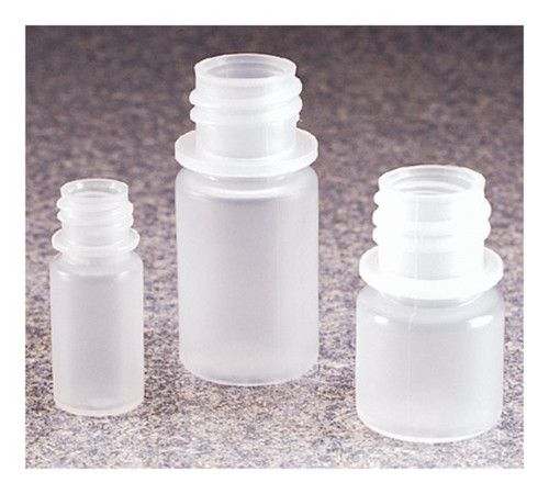 Nalgene® 362002-9125 Natural Diagnostic Narrow Mouth HDPE Bottles without Closure, Clear, 1/8 Oz/4 ml, case/2000