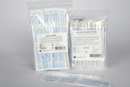 Quickvue® Influenza Transport Tubes, 25 Sterile Foam Swabs Inside Plastic Tubes, For Influenza A+B Tests Only, pack/25