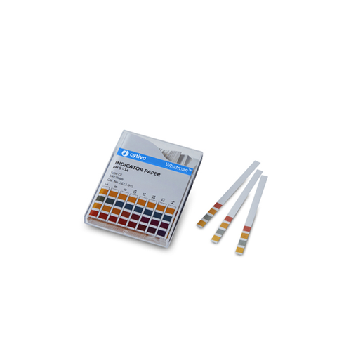 Cytiva pH Indicator Strips, 11mm x 100mm, pH Range 8-9.7, Integral Comparison, 200 per pack