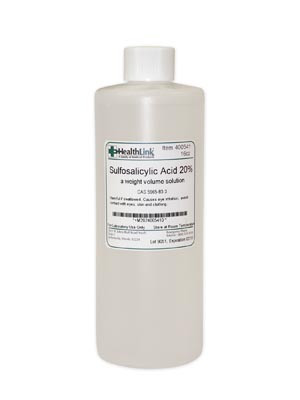 Stains and Reagents, Sulfosalicylic Acid, 20%, 16 oz