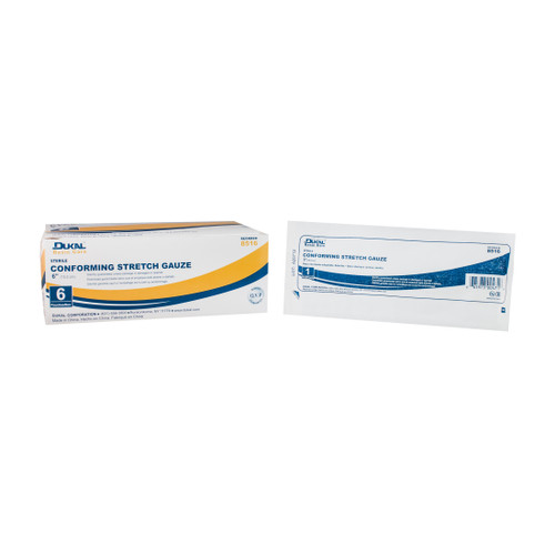 Basic Conforming Stretch Gauze, 6" Sterile, 6 rolls per bag, case/8
