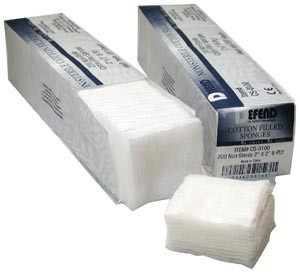 Mydent Cotton Filled Gauze Sponges, Cotton Filled Sponge, 2" x 2", 8-ply, Nonsterile. 5000 per case