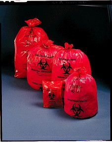 Saf-T-Seal® Infectious Waste Bags, 24" x 32", 11 microns, case/500