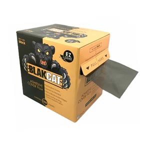 Unipack Barrier Products, Barrier Film, 4" x 6", Black Cat, 1200 sheets/roll, 1 roll, 8 boxes per case