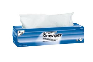 Kimwipes, KimWipes® EX-L Delicate Task Wipers, Disposable, Popup Box, 15" x 17", 2-ply, White, 92 per pack, 15 packs per case