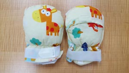 Protective Mitts, Pediatric, Double Padded, Flap To View Fingers, Latex-Free, Toddler (1-3 yrs.)