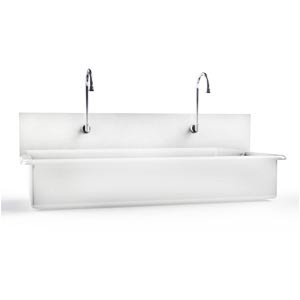 Blickman® Windsor Scrub Sink, (2) Place, Infrared Water Control