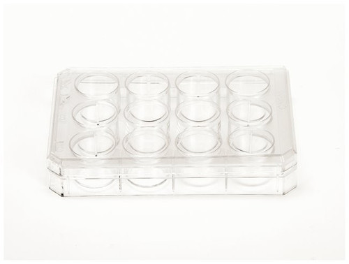 Nalgene® 150628 Nunc Cell-Culture Treated Round Multidishes with Lid, 12 Well, Sterile, Polystyrene, case/75