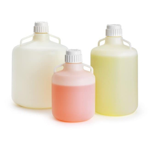 Nalgene® CE-N2289-0050 Certified Platinum Clean HDPE Carboy, Sterile, < 1/3 USP <788> Particulate Compliant, 20L, case/4