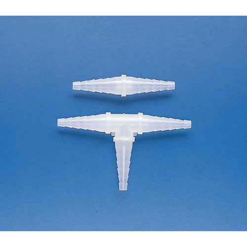 "5 in 1" "T" Tubing Connectors, 4-5/8 in. x 2-5/8 in. Branch, Polypropylene, pack/12