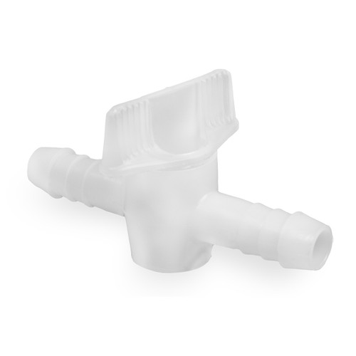 2-Piece Stopcock for 1/2 in. Tubing, Polyethylene