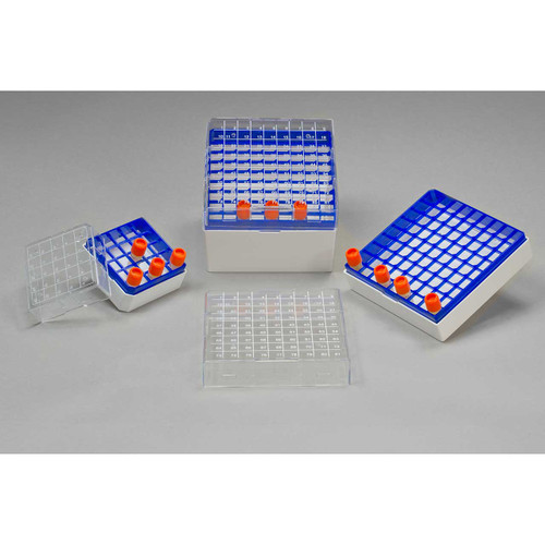 Cryo-Safe Vial Storage Box, 25 Places, For 1.2-2.0ml Vials (Pack of 8)