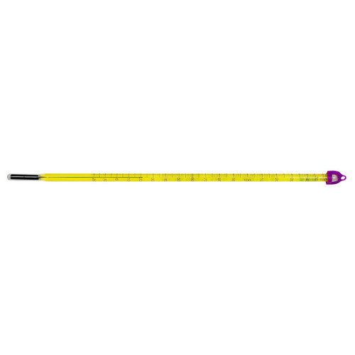H-B Double-Safe PFA Coated, Liquid-In-Glass Laboratory Thermometer, 20/150C, 76mm Immersion, Environmentally Friendly