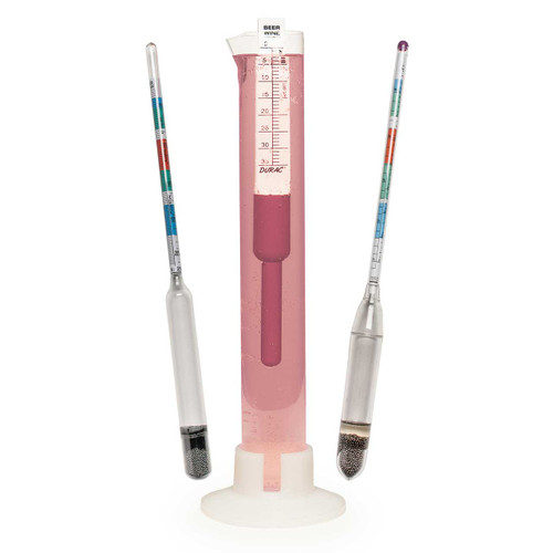 H-B DURAC Triple Scale Beer and Wine Hydrometer, Polycarbonate