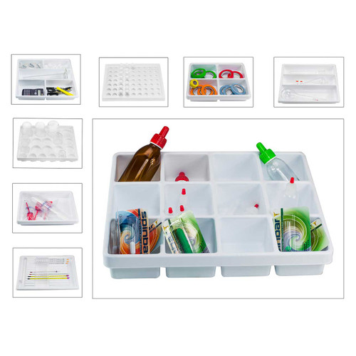 Lab Drawer 3 Compartment Tray, 14 x 17-1/2 x 2-1/4 in.