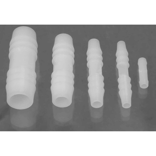 Straight Tubing Connectors for 3/8 in. Tubing, Polypropylene, pack/12