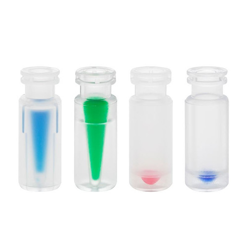 Vial, Plastic, Limited Volume, 0.1mL, Snap Ring, 12 x 32mm, 11mm Crimp, pack/100
