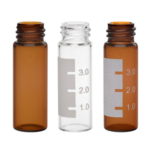 Vial, 4.0mL, Clear with White Grad Spot, WISP, 15x45mm, GPI 13-425, pack/100