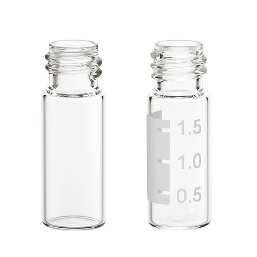 Vial, 2.0mL, Clear, Silanized, Large Opening, 12x32mm, GPI 10-425, pack/100