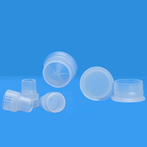 Snap Plug, 8mm, Clear, Conical, Polyethylene with Starburst, pack/100