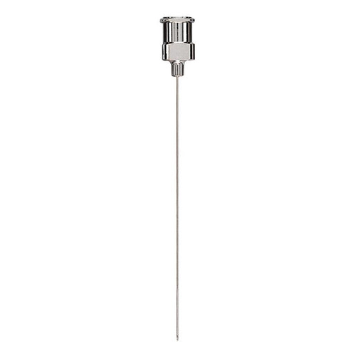Needle, Syringe, 18 Gauge, 12" Long, Metal Hubbed - Nickel Plated Brass, pack/3