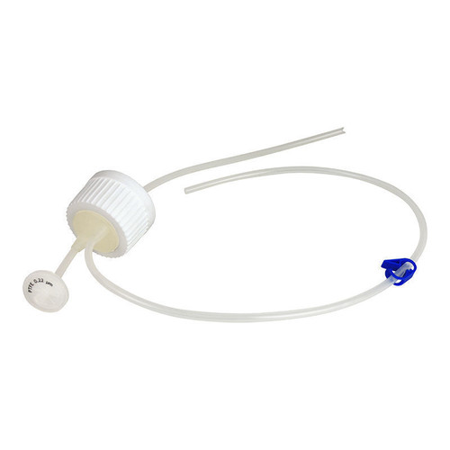 Transfer Cap Assembly, 500mL, Advantaflex Tubing, 38-430, Vented, Plugged End, Sterile, pack/5