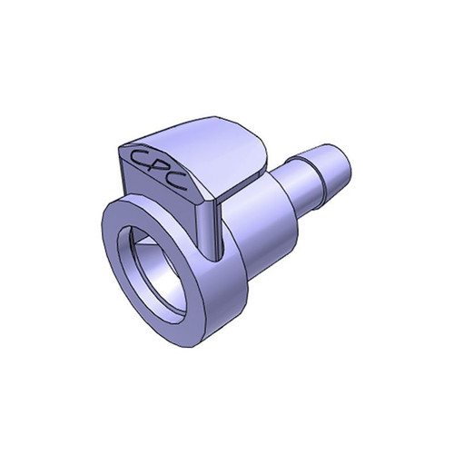 1/4" Hose Barb Non-Valved In-Line Coupling Body, Polysulfone, CPC MPC17004T39, pack/50