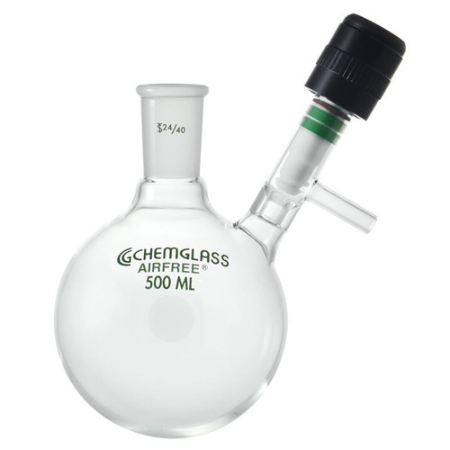 Airfree® Schlenk 100mL Reaction Flask, 14/20 Outer Joint, 0-4mm Valve, each