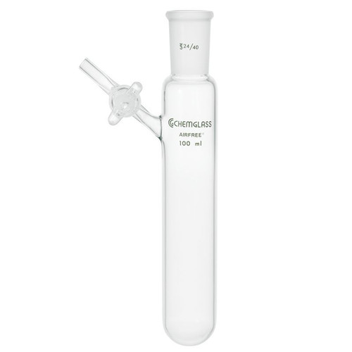 50mL Tube, Reaction, 14/20 Outer Joint, Valve, Airfree®, Schlenk, each