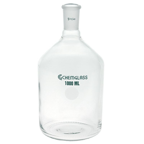 Bottle, 500mL, Storage, 24/40 Outer Joint, Single Neck, each