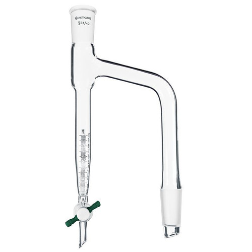 Joint Size: 24/40, Capacity mL: 20, Stopcock Size: 2mm, Approx. Height x Width (mm): 325 x 125 , each