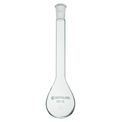 25mL Kjeldahl Flask, Long Neck, 14/20 Outer Joint, each