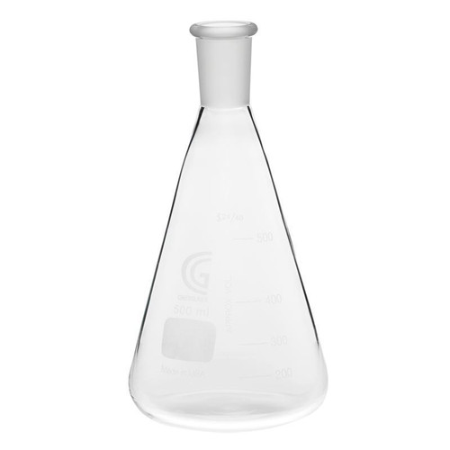 4000mL Erlenmeyer Flask, 24/40 Outer Joint, Graduated, each