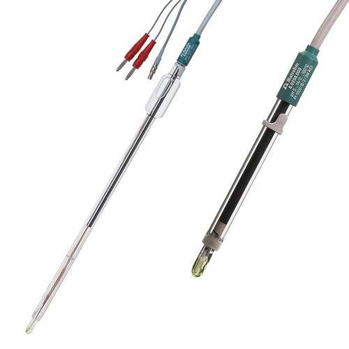 12mm Shaft Diameter, 125mm Usable Shaft Length, 25mm Minimum Immersion Length, Glass Shaft Material, Plug In Type G Electrode Head, 0 to 100°C Temperature Range, each