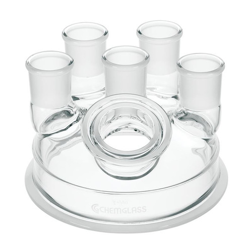 Reaction Kettle Lid, 6-neck, 200mm, each