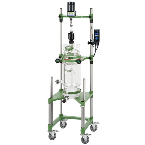 20L Jacketed Cylindrical Process Filter Reactor System Complete, Air Motor, each