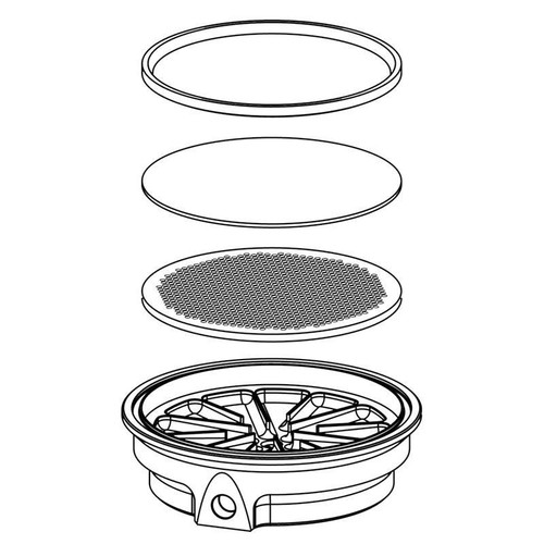 200mm Filter Support Assembly, Complete Without Filter, each