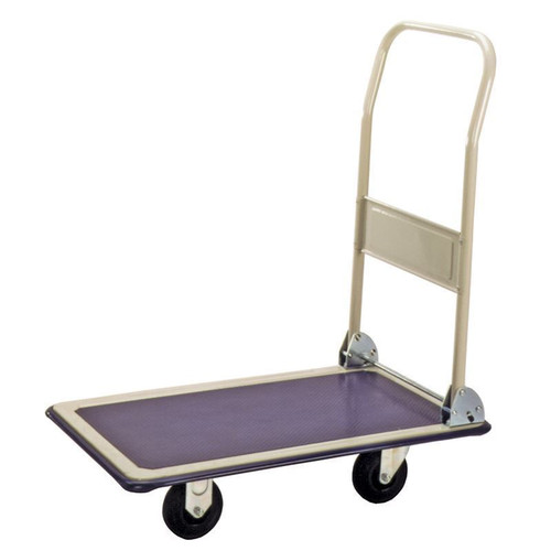 Cart, Platform, Folding Handle, 600lb Capacity, 23 x35in Platform Size, 5in Caster Size, each Cart, Platform, Folding Handle, 600lb Capacity, 23 x35in Platform Size, 5in Caster Size, each