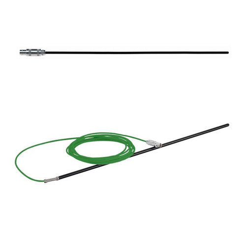 PT100 Sensor, 1/2" OD x 45" Length FEP Clear Coated, 12ft lead, Green Shielded Cable, Lemo Connector, Strain Relief Spring, Style "B", Fits Reactor Capacity: 50L (Tall), each