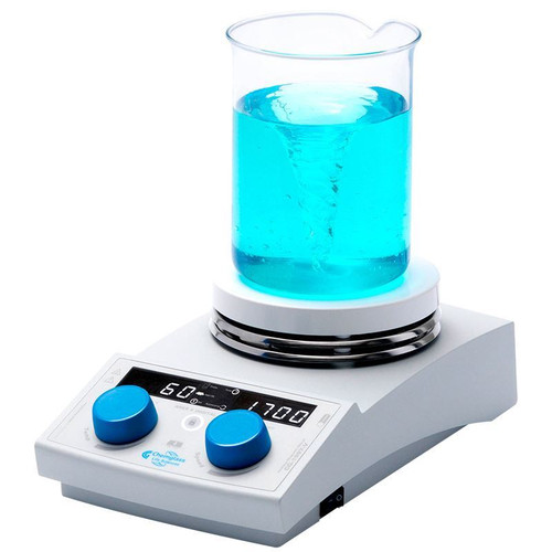 Magnetic Hot Plate Stirrer, Digital, 135mm Plate, Timer, Complete with PT100 Probe, 115V 50/60 Hz, Complies with the following standards CE, CSA and UL, each