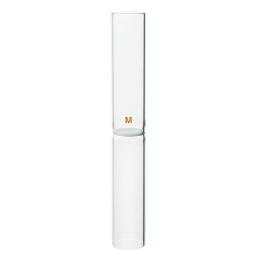 Glassblowers Fritted Tube, Straight, Frit 20mm Diameter, Extra Coarse Porosity, Tube O.D./25mm, each
