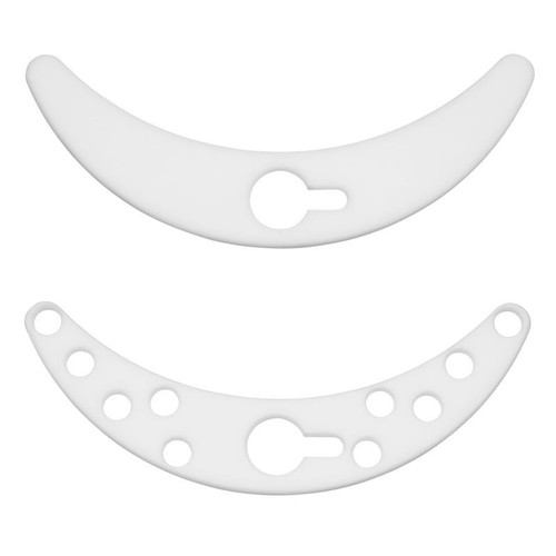 Stirrer Blade, PTFE, Banana Shape, Perforated, 10mm, for 500mL Flasks, 34/45 minimum joint clearance, each